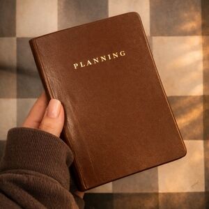 CBK STYLE PLANNING NOTEBOOK 90s Leather Pad